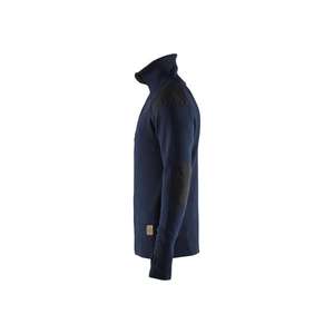 BLAKLADER - 4630107186984XL Suéter de lana Azul marino oscuro/Gris oscuro-EAN 7330509754412 WORK HOODIES - Product Image 5