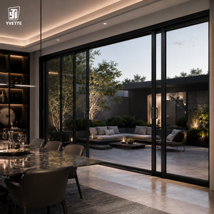 Fenêtre YVETTE en aluminium à cadre étroit minimaliste, à rupture de pont thermique, oscillo-battante, anti-UV, personnalisable, éco-responsable, pour cuisine et salle à manger, luxe - Product Image 2