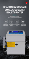 AISOMARK - Impresora de Inyección de Tinta para Impresión de Fechas Industrial, Nueva y en Oferta, Máquina de Codificación de Códigos de Barras Sostenible Docod CIJ para Líneas de Producción