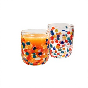 Handmade Borosilicate 240ml Clear Drinking Tumblers Lead-Free Whisky Water <b>Juice</b> <b>Glasses</b> Reusable Bulk - Product Image 2