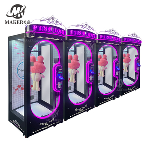 Machine de jeu d'arcade à coupes WIN 2024, la plus récente, pour peluches, à monnayeur, avec fonction de lancer de prix, Barber - Product Image 1