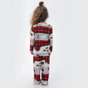Cute Family Sleepwear Baby Boys Girls Women Men <strong>Pet</strong> Loungewear Long Sleeve Polyester Wild Animal Printed Christmas Pajamas Set - Product Image 5