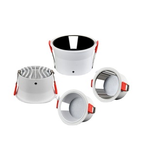 ไฟ LED เชิงพาณิชย์ โคมไฟเพดานแบบฝัง อะลูมิเนียมสีดำ 4100K แสงขาวธรรมชาติ ใช้ไฟ AC อายุการใช้งาน 50000 ชั่วโมง CRI 90 ปรับความสว่างได้ - Product Image 1