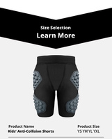 Shorts de compression rembourrés pour enfants et jeunes, shorts de protection rembourrés pour le football, le ski, le paintball, le baseball, le rugby, le hockey, le soccer, le patinage