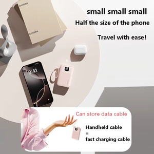 Mini Banco <span class=keywords><strong>de</strong></span> Energía Ultrafino <span class=keywords><strong>de</strong></span> 20000mAh con Cable Tipo-C Integrado, Pantalla Digital, Carga Rápida PD <span class=keywords><strong>de</strong></span> 22.5W, Cargador Portátil para Teléfono Móvil - Product Image 3