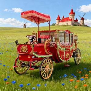 Luxury Classic Four-wheeled Creative Design Royal Carriage Electric Horse Carriage Electric Royal Horse Carriage - Product Image 5