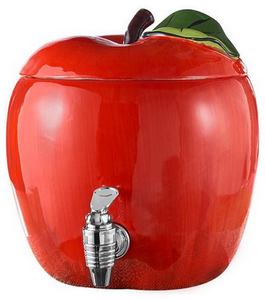 Dispensador de bebidas en forma de manzana hecho a mano de cerámica, gran oferta - Product Image 1