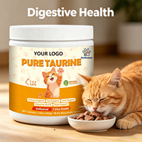Poudre de Taurine Pure Premium OEM/ODM pour Chats, Sans Arôme, Soutien Immunitaire et Oculaire, Facile à Mélanger, Supplément Cardiaque 100% Naturel pour Chats