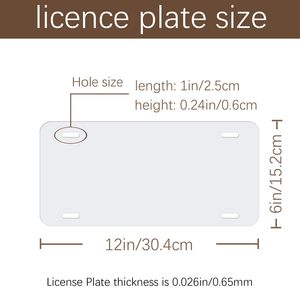 <span class=keywords><strong>Plaques</strong></span> d'<span class=keywords><strong>immatriculation</strong></span> personnalisées pour les étiquettes avant de voiture 12 ''x 6'' x 0.025 ''Sublimation aluminium impression vierge <span class=keywords><strong>plaques</strong></span> d'<span class=keywords><strong>immatriculation</strong></span> personnalisées - Product Image 4