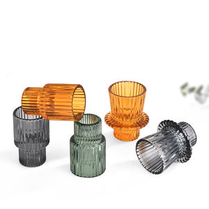 Modern Colorful <strong>Glass</strong> <strong>Candle</strong> <strong>Holder</strong> for Taper <strong>Glass</strong> Candlestick Wholesaler - Product Image 2