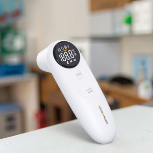 Thermomètre <span class=keywords><strong>Laser</strong></span> infrarouge numérique de haute précision multifonctionnel sans contact bébé front oreille lecteur de température alimentation électrique - Product Image 1