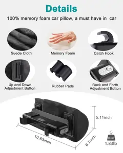 Подушка для автомобильного кресла BMW/VW, подушка для подголовника, подушка для автомобильного сиденья из пены с эффектом памяти