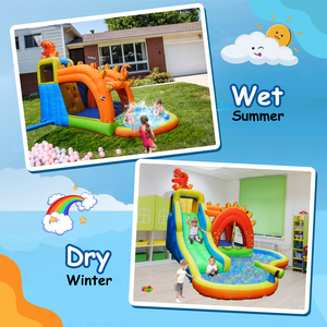 NBINFLATABLE Trampolín Inflable Familiar para Niños, Castillo Inflable con Tobogán, Brincolín Inflable con Tobogán - Product Image 5