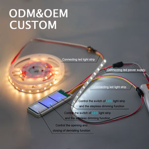 Interruttore Sensore Touch a Tre Pulsanti DC12V/24V con Funzione Memoria Anti-Appannamento, Grado di Protezione IP21, Raggio di Rilevamento Intelligente 1-6mm per Luci Specchio - Product Image 3