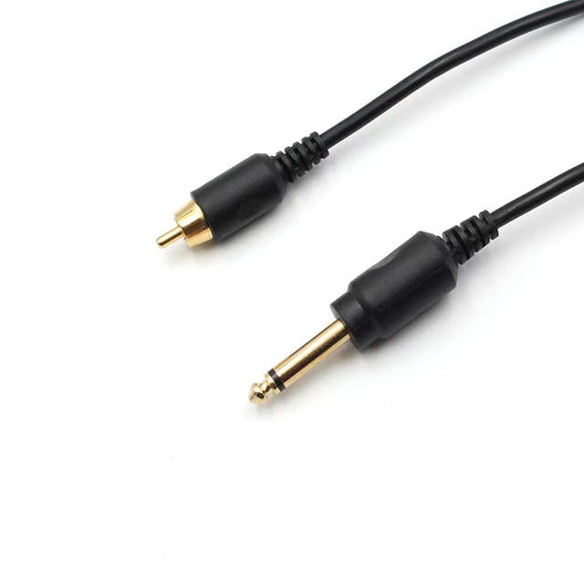 Mono 6.35mm Male to RCA Male Jack Audio Cable for Console Amplifier Electric Guitar