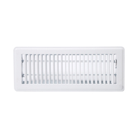 Grille de ventilation carrée noire moderne amovible en métal pour système de climatisation extérieur et sous-sols en acier