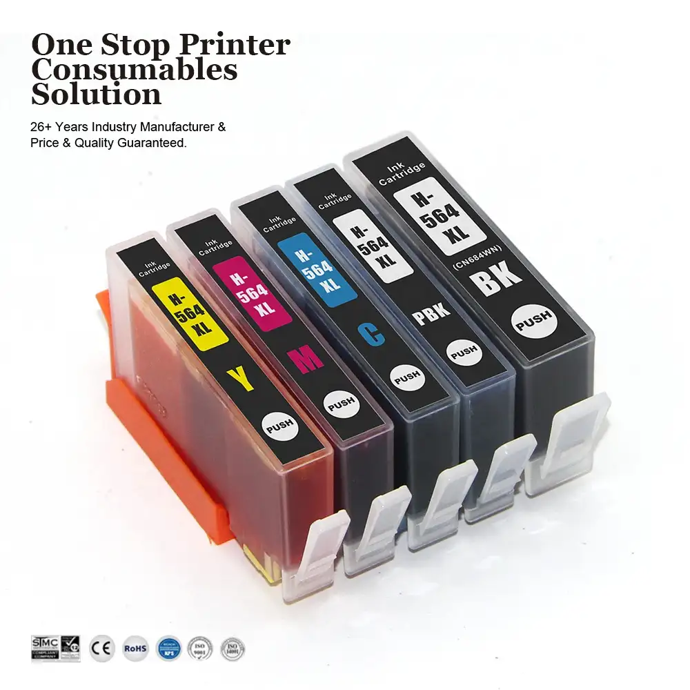 INK-мощность 564 XL 564XL Премиум Совместимость Цветной струйный картридж с чернилами для HP564 для струйного принтера HP Photosmart D5460 C5383 принтер