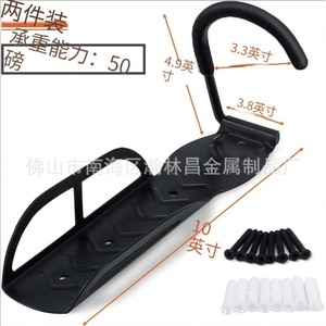 Soporte de pared para almacenamiento de bicicletas, paquete de 2 ganchos para almacenamiento de bicicletas en garaje, fácil instalación - Product Image 4