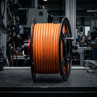 Câble servo composite PrimePro 10M Cycles |   3-en-1 Pwr+Sig+Brake |   Hi-Flex blindé PUR |   Orange RAL 2003 |   Robotique et qualité CNC