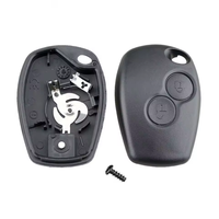 Pour couvercle de clé de voiture ABS incliné à 2 touches sans prise Embryo -307 VA2 pour Renault incliné