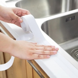 Nouvelle <span class=keywords><strong>bande</strong></span> adhésive plate en PVC imperméable et anti-moisissure, auto-adhésive, <span class=keywords><strong>pour</strong></span> le bord des éviers et baignoires de cuisine et de salle de bain - Product Image 5
