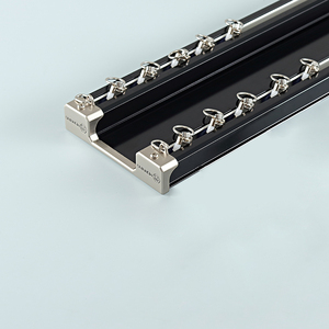 Customized Length Popular High Quality Heavy Duty Aluminum Track With PVC Tracking Curtain Double Tracks