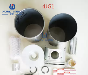 Kit de segments de piston et chemises HongWang 4JG1/4JG1T 8-97080215-0/5-87814610-1 8-97176-604-0 pour pelle sur chenilles ZX70 (Argent, 1 an de garantie) - Product Image 1