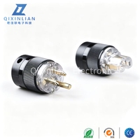 Acrolink OFC – câble d'alimentation audiophile en cuivre pur plaqué or/rhodium, norme américaine, ensemble de connecteurs IEC (mâle et femelle)
