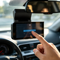 Caméra embarquée 4G A9 4K+1080P à double objectif, enregistreur vidéo GPS 4G pour voiture, écran tactile IPS 3,69 pouces, enregistrement en boucle, détection de mouvement, vision nocturne