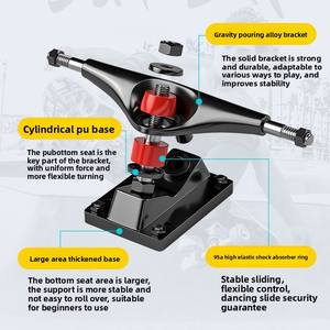 Eagleeye professionnel à quatre roues Double Kickboard Street Style Skateboard pour adultes enfants fabriqué en matériau PU Durable en gros - Product Image 2