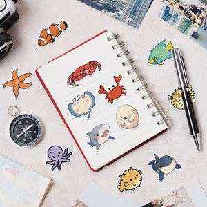 สติกเกอร์กราฟฟิตี้รูปสัตว์ทะเลน่ารัก 50 ชิ้น วัสดุ PVC กันน้ำ สร้างสรรค์ เหมาะสำหรับตกแต่งขวดน้ำและคอมพิวเตอร์ - Product Image 3