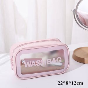 Sac à main cosmétique imperméable personnalisé pour femme avec fermeture éclair et motif de lettres, organiseur, sac de toilette pour le maquillage - Product Image 6
