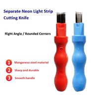 Vente directe d'usine véritable tungstène acier néon bande lumière accessoires séparable Silicone néon Led bande 6mm 8mm outils de coupe