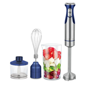 4 In 1 Hand Blender Set With Whisk And Chopper Stainless Steel Variable Speed For Smoothies Baby Food And Mashing - Product Image 4
