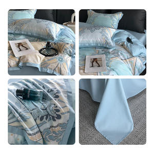 Juego de Ropa de Cama de Cuatro Piezas Dohia de Tencel y Algodón, Transpirable y Agradable para la Piel, Tamaño Doble, para Uso Doméstico, Primavera/Verano - Product Image 4