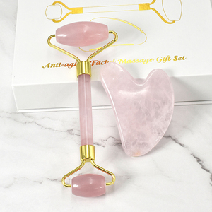 Skincare Tools Belleza Masajeador Rodillo Facial Quartz Crystals Healing Stones Other Massager Products Jade Roller Gua Sha Box