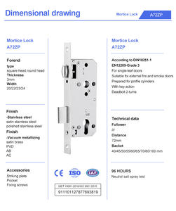 कारखाना कस्टम a5572zp सुरक्षा मोटिज़ दरवाजा लॉक सेट टिकाऊ एंटी-चोरी कुंजी अनलॉक वाटरप्रूफ एल्यूमीनियम स्टील आयरन सामग्री - Product Image 2