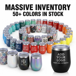 Gobelet à vin scintillant arc-en-ciel vibrant 12oz, double paroi, isolé sous vide, en acier inoxydable, forme œuf, cadeau de luxe pour demoiselle d'honneur - Product Image 1