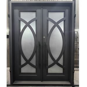 Portes en fer forgé, design Villa Cast, portes principales et d'entrée, entrée de maison familiale, 42 x 96, portes en fer vintage avec paon, porte murale en fer - Product Image 4