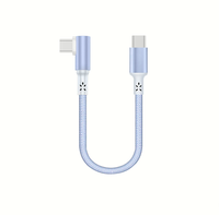 Câble de charge rapide USB C vers USB C à angle droit HOTNOW 0,5 m 1 pièce PD 100W Type C USB 3.2 pour téléphone portable