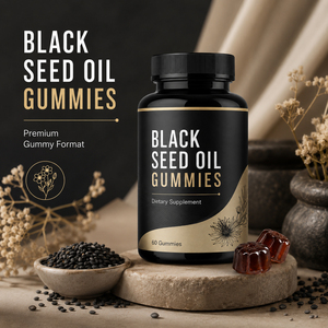 Gummies de soutien immunitaire de haute qualité pressées à froid, sans OGM, avec Vitamine C, Extrait de Gingembre, Ashwagandha, Huile de Nigelle – Compléments à base de plantes - Product Image 2