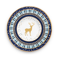 Besta Großhandel Weihnachten Bone China unter Dish Diner Teller für Party gesetzt