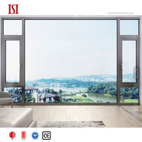 Ventanas Abatibles HENNISSY para Sala de Estar Moderna, Resistentes a la Intemperie, Sellado de Precisión por Inyección, Drenaje Oculto, Aislamiento Cuádruple