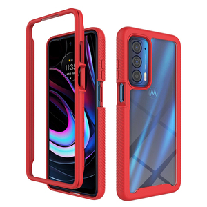 Funda completa híbrida para <span class=keywords><strong>motorola</strong></span> moto g power 360 edge 20 5g e 7 power g82 g22, carcasa rígida transparente 2021 - Product Image 3