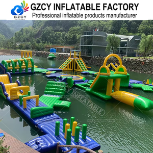 Équipement de parc aquatique gonflable en PVC pour adultes, toboggans aquatiques géants, parcours d'obstacles, parc d'attractions - Product Image 2