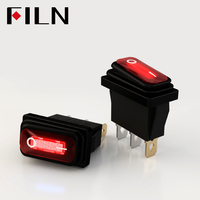 Interrupteur à bascule 12V LED SPST AC 6A 250V 10A 125V Bateau Commutateur