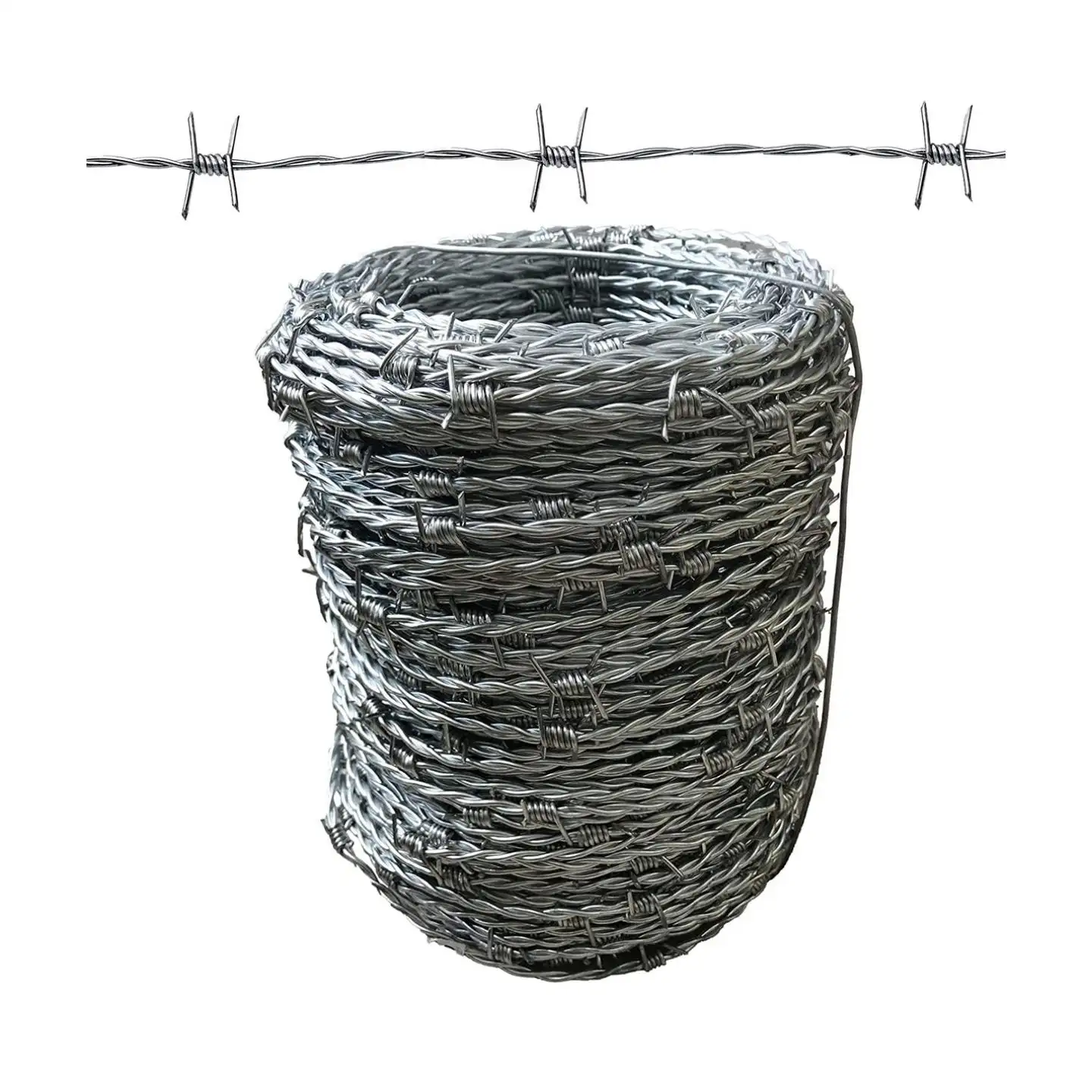 Jiletli tel için çit kaynaklı tel örgü rulosu için dikenli tel ve dikenli tel dikenli tel