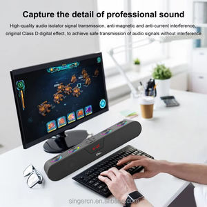 ZQS R98 Haut-parleur sans fil RGB à succès, son stéréo HIFI surround, barre de son extérieure, caisson de basses, haut-parleur Bluetooth pour jeux vidéo - Product Image 3