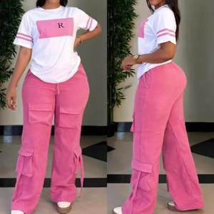 T-Shirt Estiva Traspirante da <span class=keywords><strong>Donna</strong></span> con Stampa Digitale Personalizzata Maglia Abbigliamento da Ragazza all'Ingrosso Set Casual Stampato da Lavoro - Product Image 6