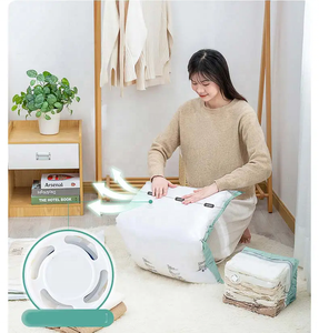 Yuyangプレミアム高品質の強力なスペースセーバーバッグ衣類用真空圧縮収納バッグ大きな寝具クローゼット節約 - Product Image 4